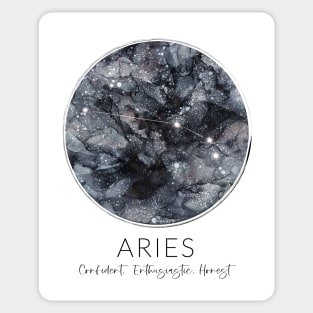 Aries Zodiac Moon Constellation Sticker